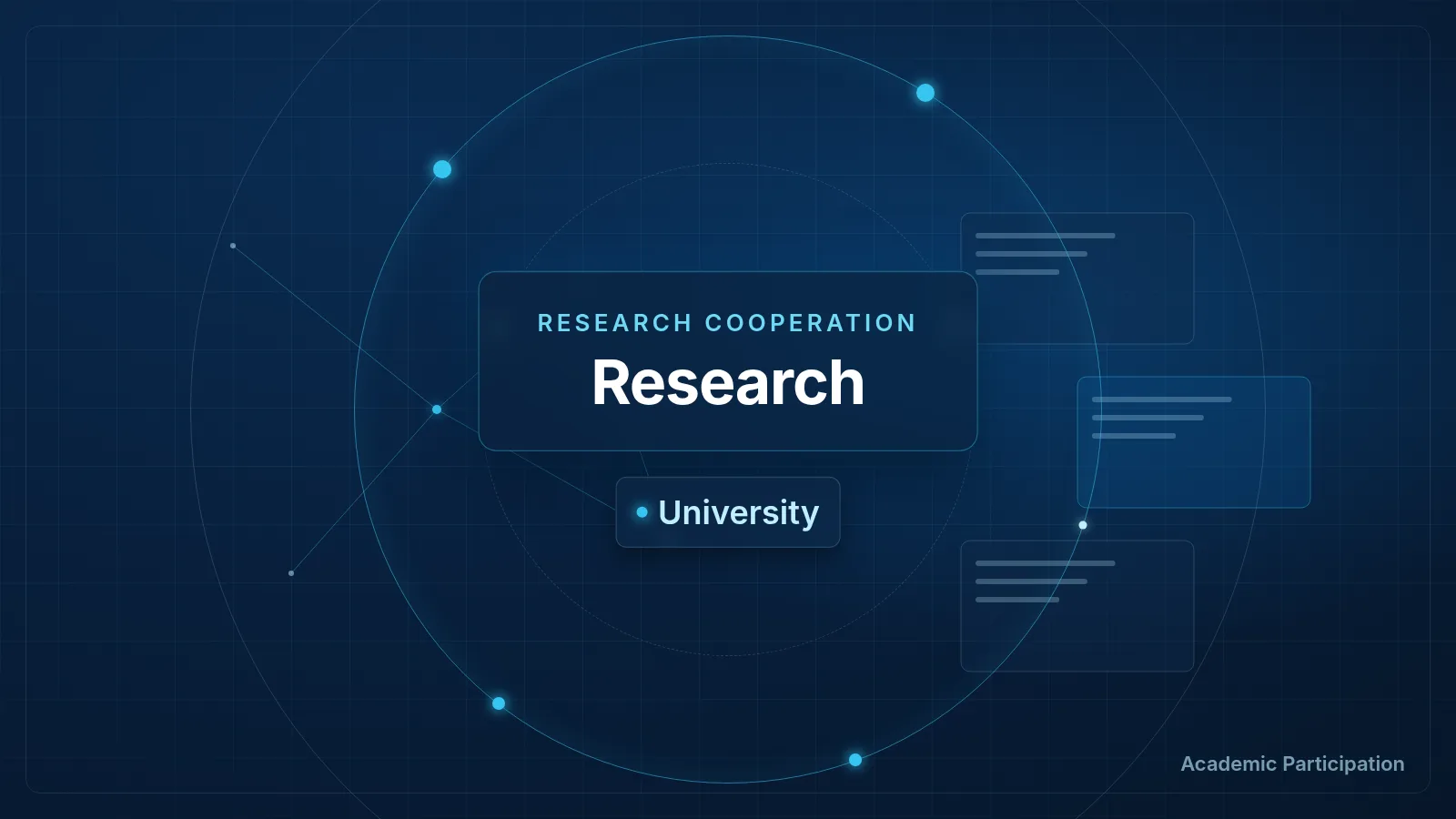 Academic and university participation visual showing research and energy-sector university cooperation