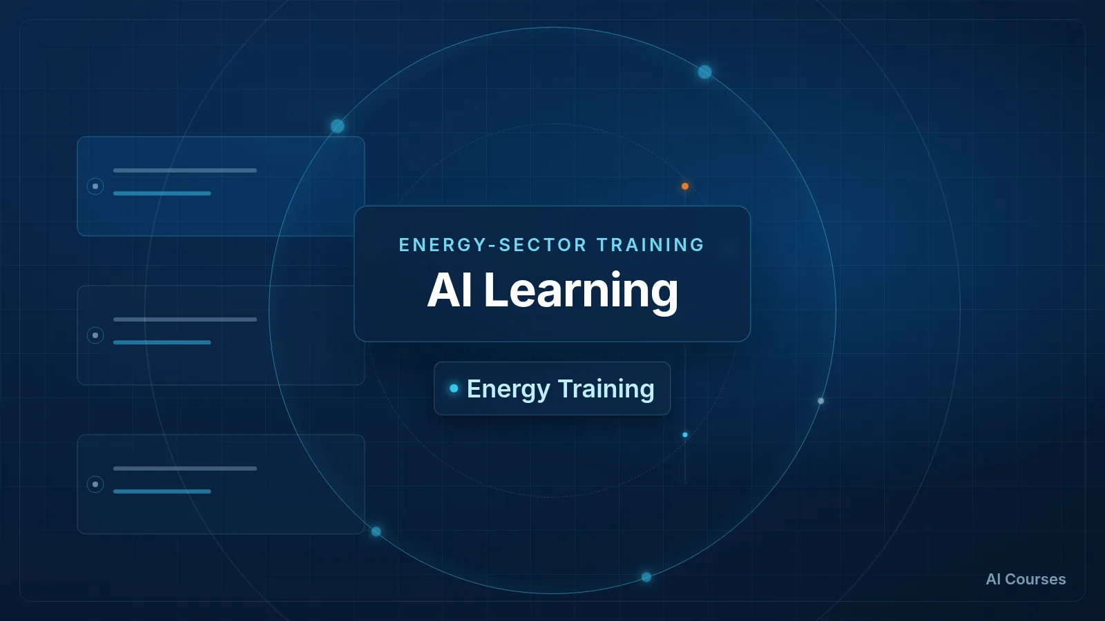 AI courses visual for energy-sector learning and professional training